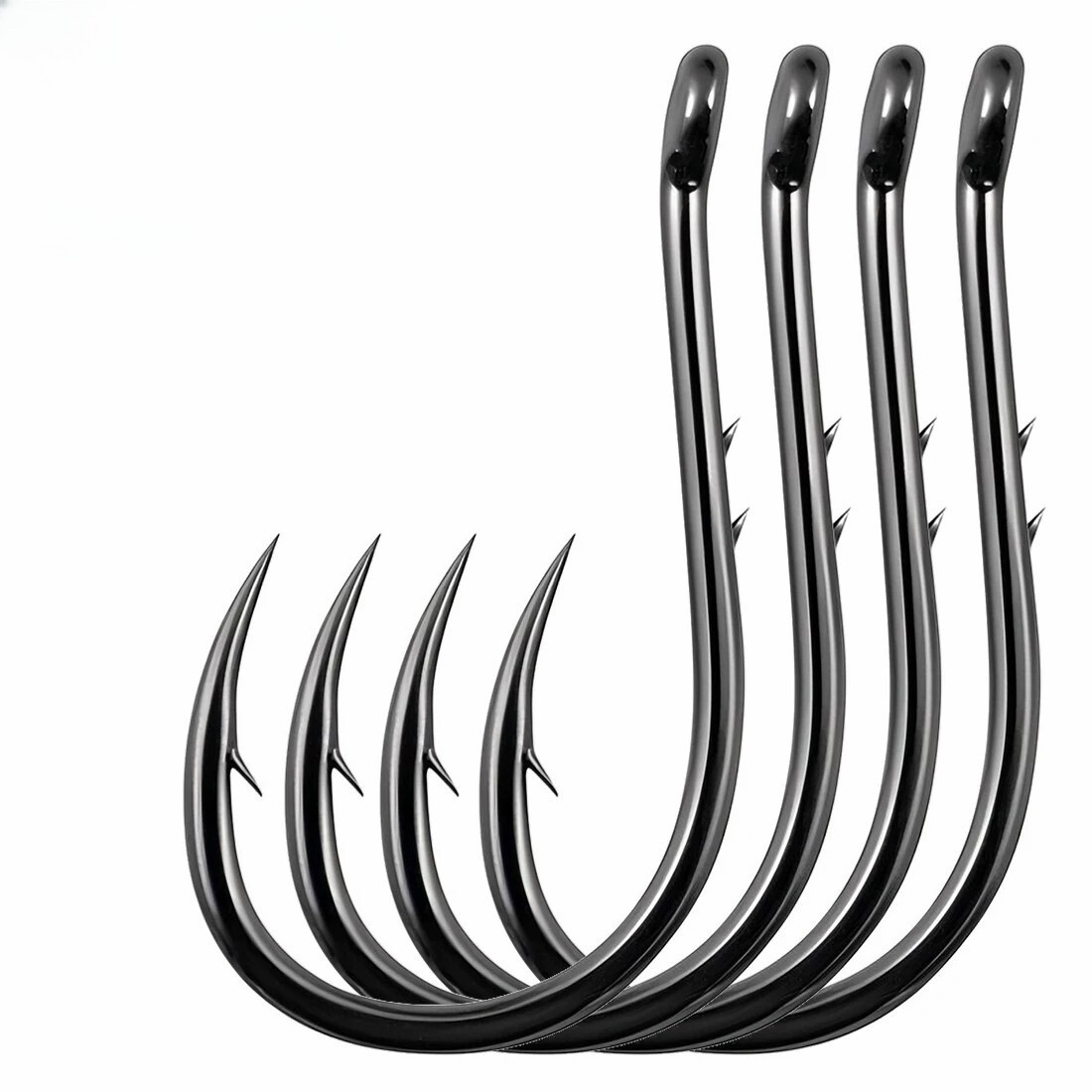NEW 50~200Pcs Fishing Hooks Baitholder Fishing Hooks Sharp Barbed Offset Hook