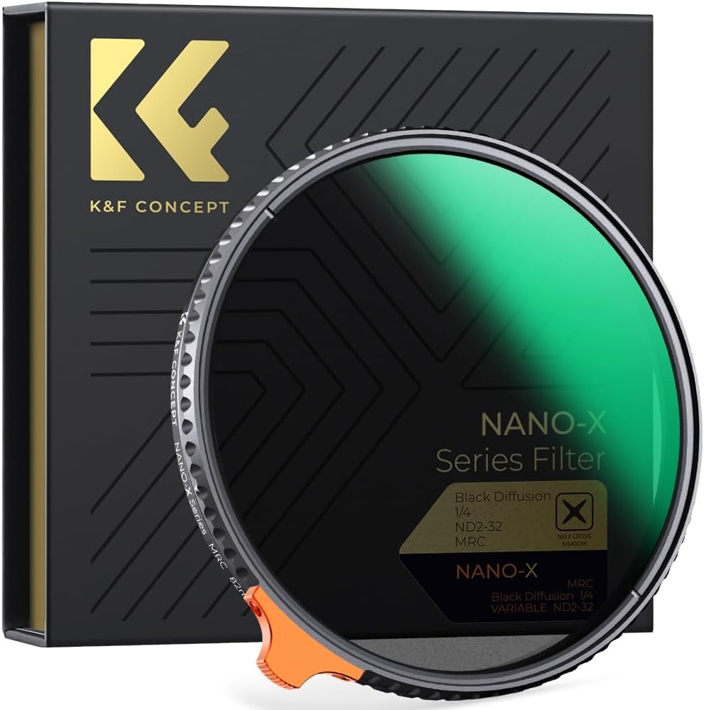 K&F CONCEPT Black-Mist 1/4 & ND2-ND32 Filter 2 in 1 Nano-X 49/55/62/67/77/82mm