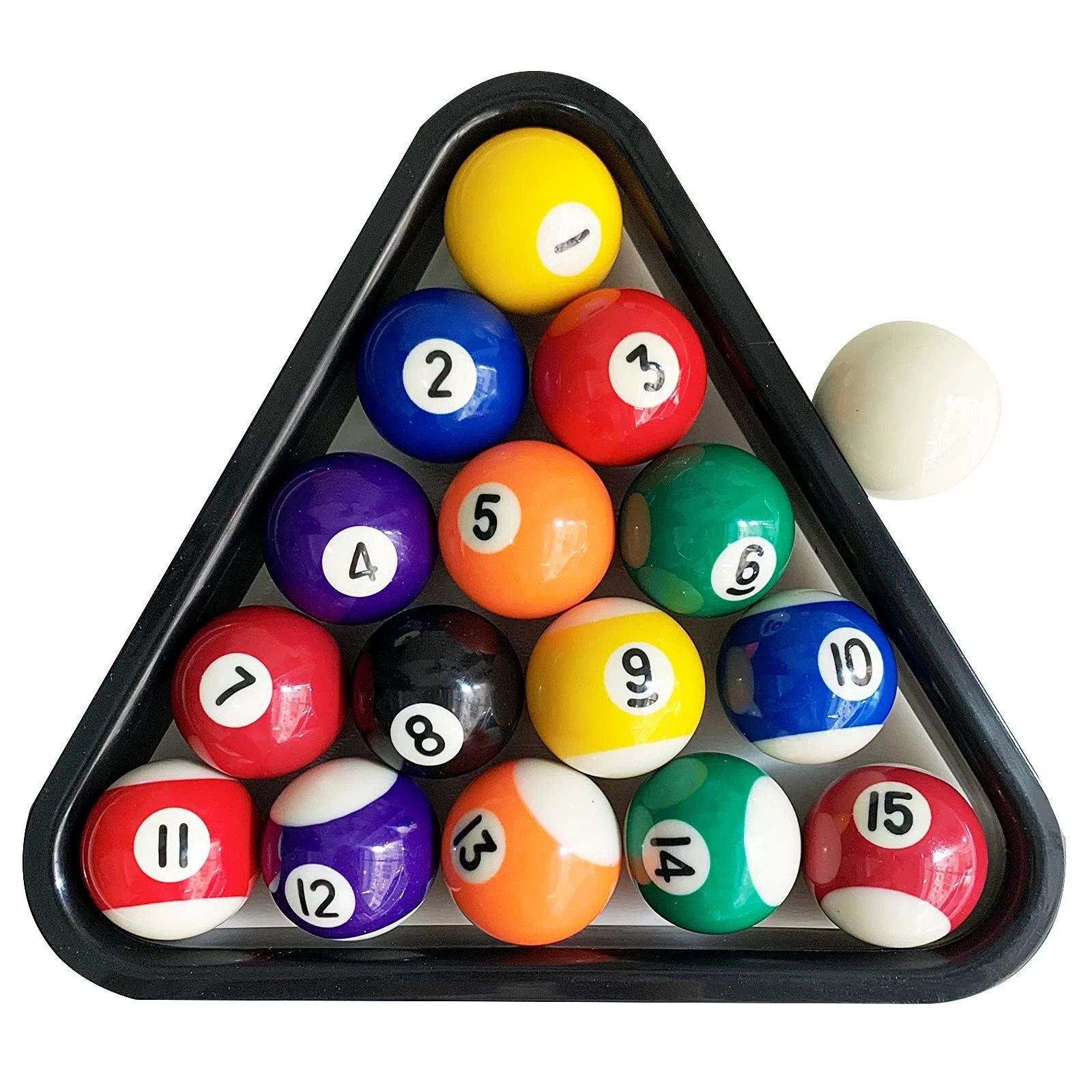 Upgrade Billiard Balls Set, 1.5 Inch Mini Size for 6 Feet Pool Table 1-1/2" Pool