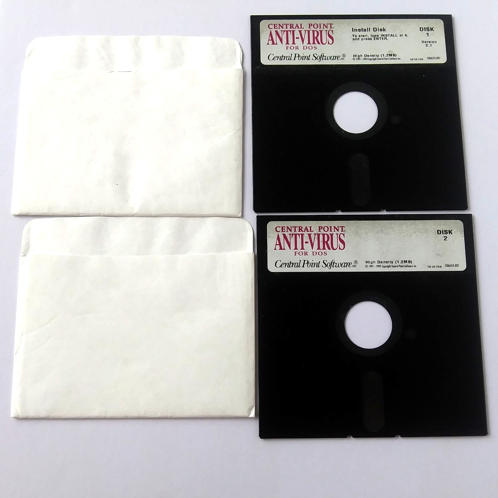 Central Point PC Tools Anti Virus DOS 5.25 Floppy Disk Lot Disk 1 2 4 5 6
