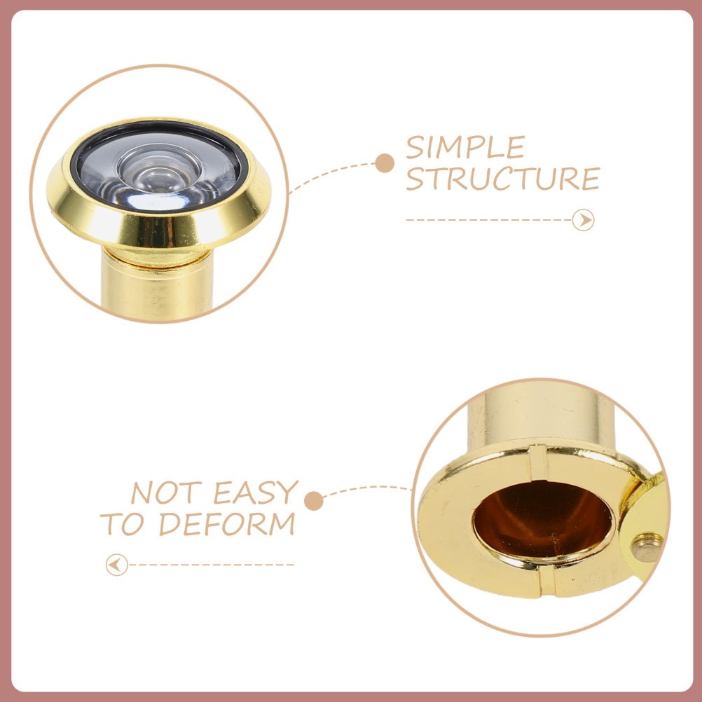 Wide Angle Door Peephole Viewer Adjustable Privacy Protection Security Front