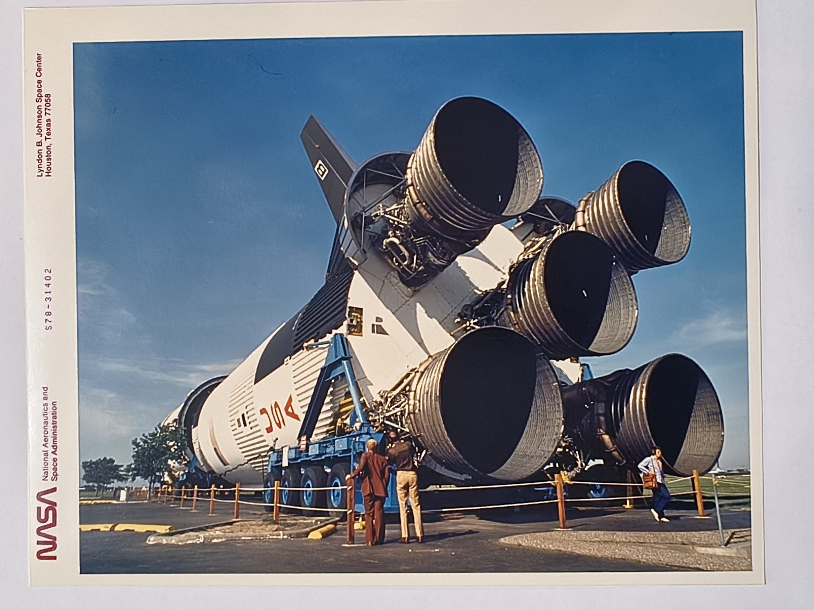 1978 NASA Photo Of Saturn V rocket
