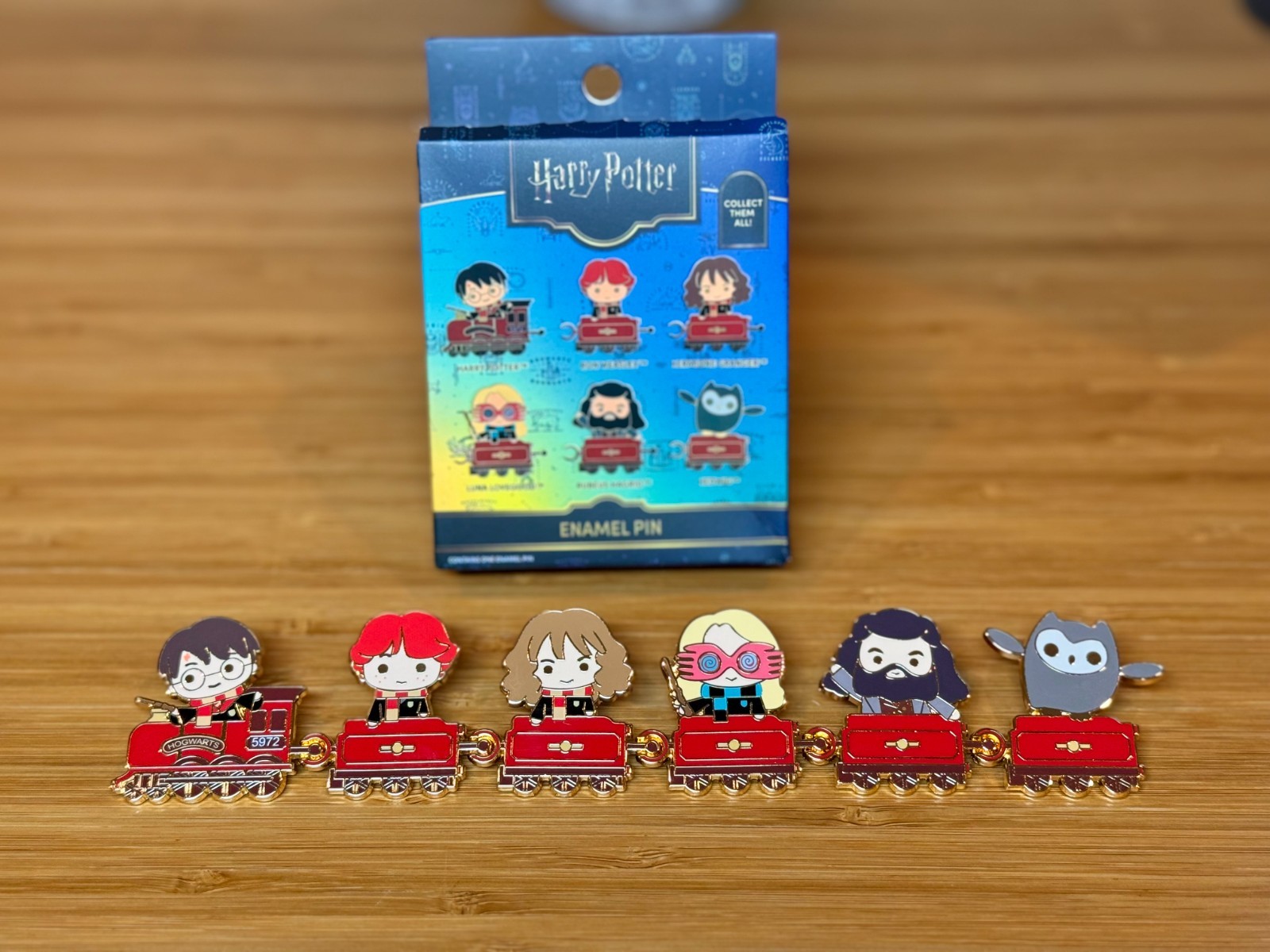 Harry Potter Character Train Puzzle Blind Box Enamel Pin - You Choose