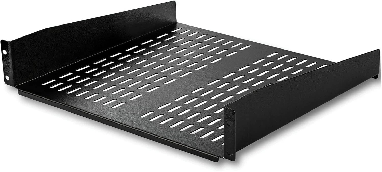 Versatile 16" Deep Rack Mount Shelf - 50lb Capacity