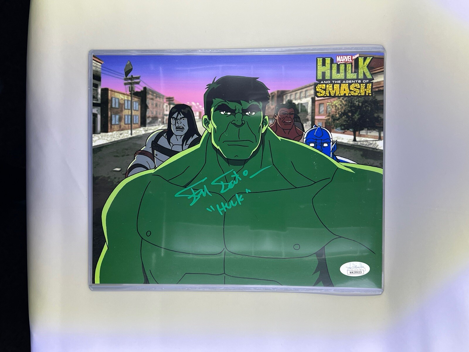 MARVEL HULK AGENTS OF SMASH FRED TATASCIORE 8X10 SIGNED PHOTO JSA COA