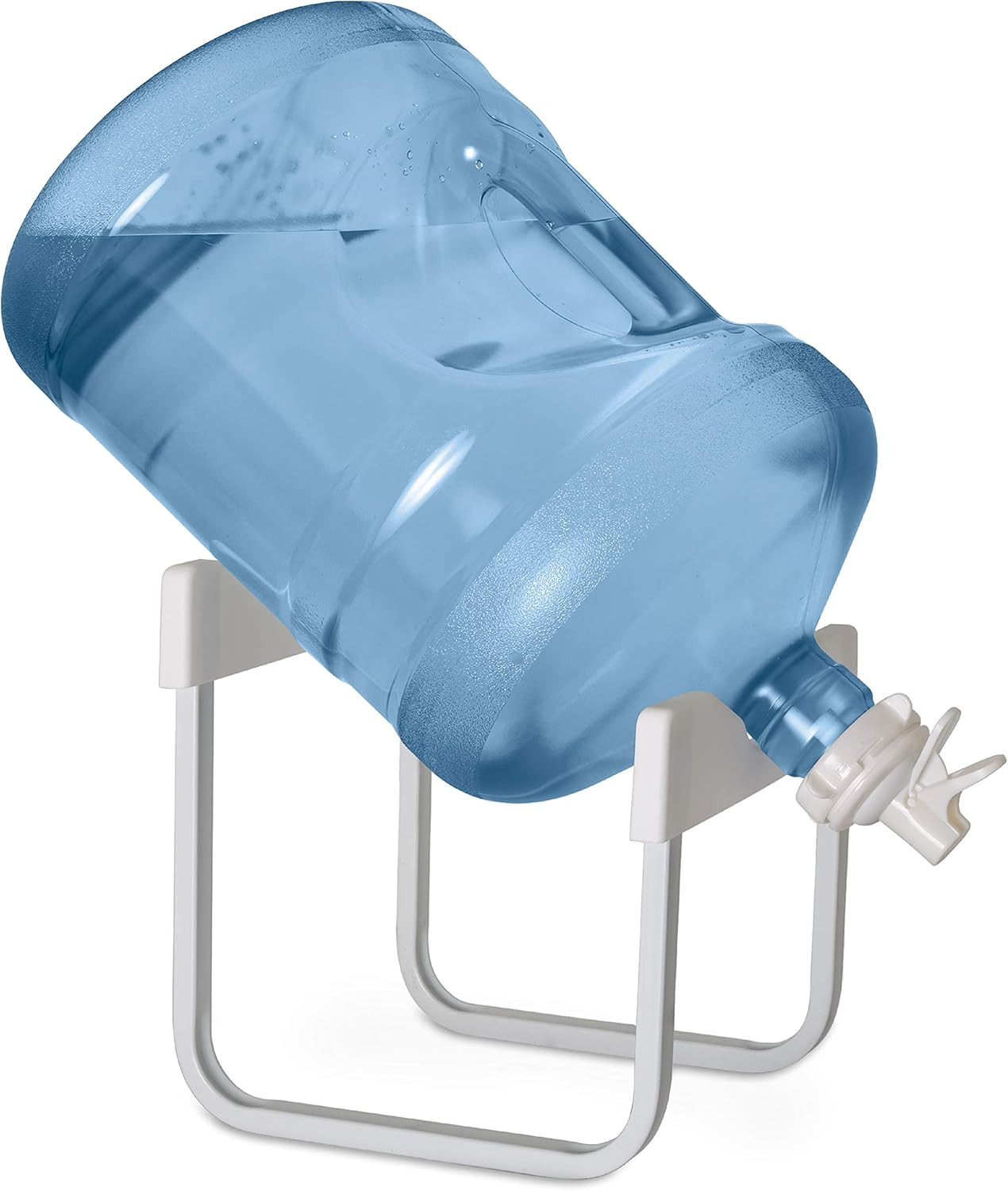 Brio Stainless Steel 3-5 Gallon Water Jug Stand and 2 Dispenser Valves, Non Slip