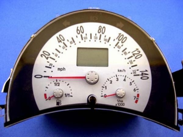 1998-2004 VW Beetle Dash Cluster White Face Gauges 98-04