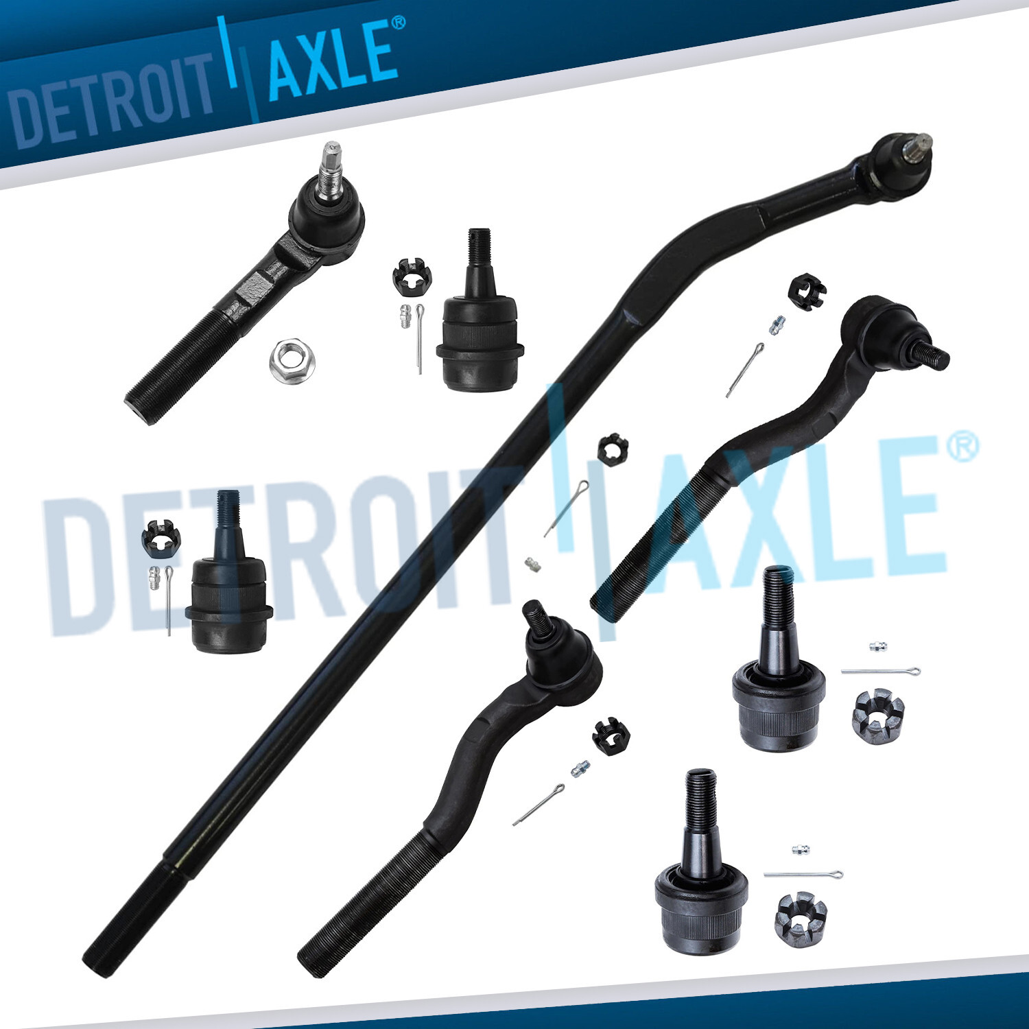 Front Inner Outer Tie Rod Ball Joint Suspension Kit For 2007-2017 Jeep Wrangler