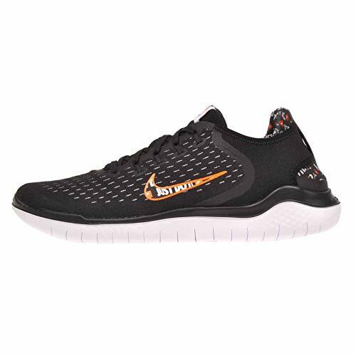 Nike Men's Free Rn 'Just Do It" Black/Orange Sz 8 AT4246-001 Running Shoes