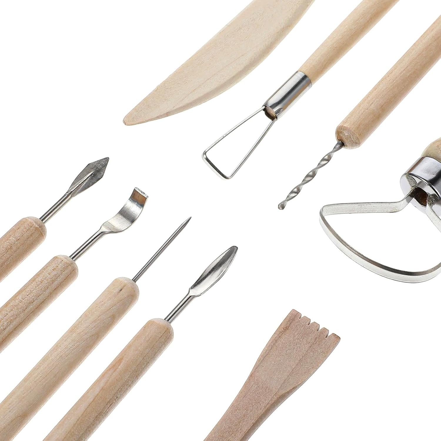 40 Pcs Clay Sculpting Tools Set,Pottery Carving Tool Kit,Clay Modeling Tools for
