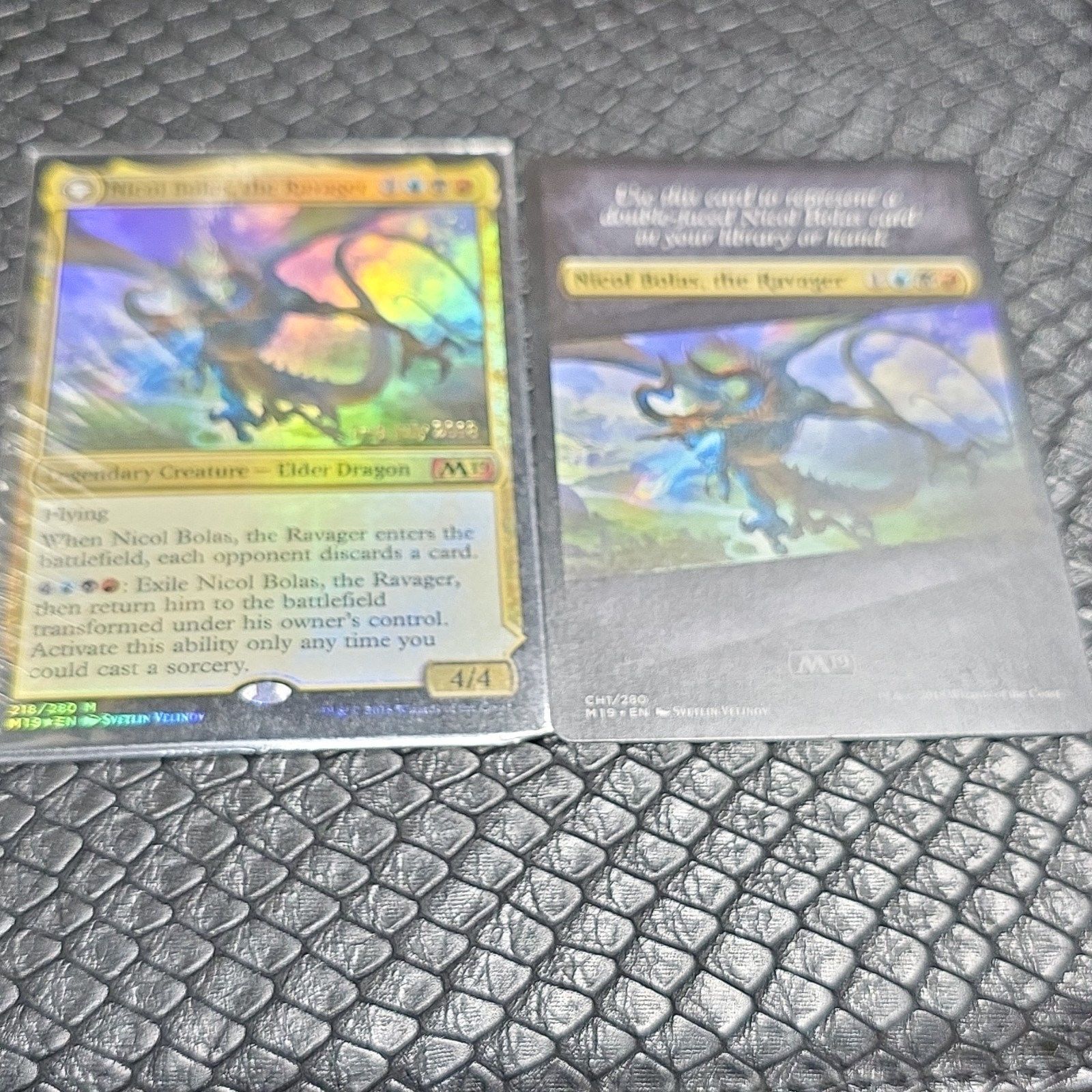 Unopened Nicol Bolas, the Ravager -Foil  MTG Promos: Prerelease Cards And Holder