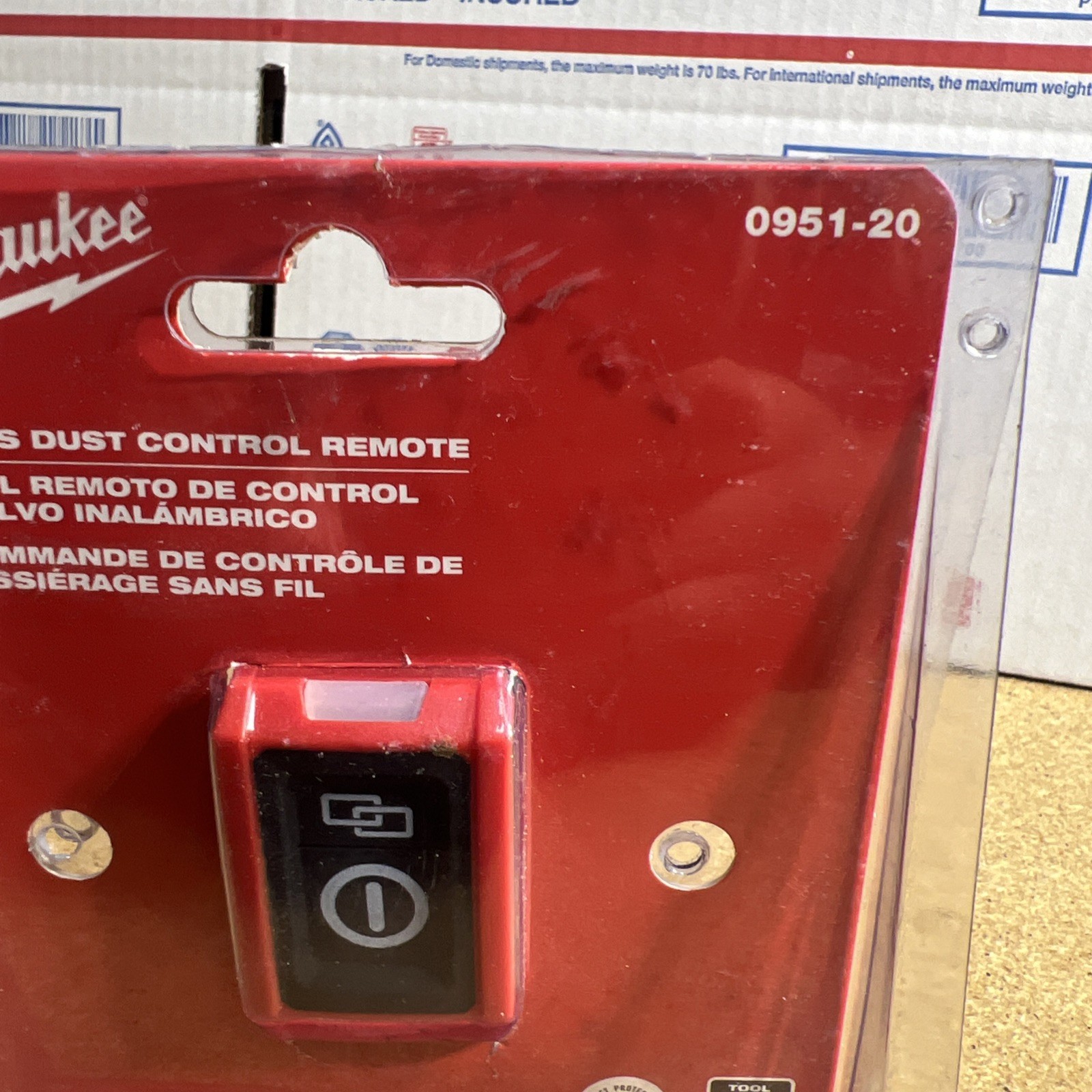 Milwaukee 0951-20 Wireless Dust Control Remote for Wireless Dust Control Adapter