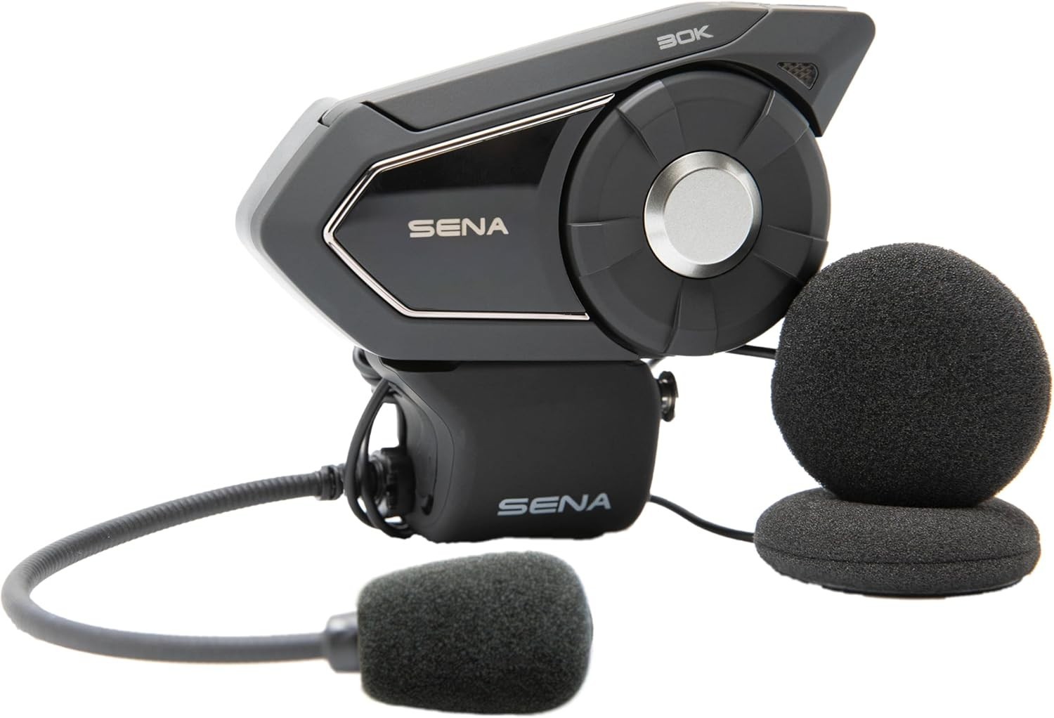 Sena 30K Motorcycle Bluetooth Headset Mesh Communication System, Black, Single