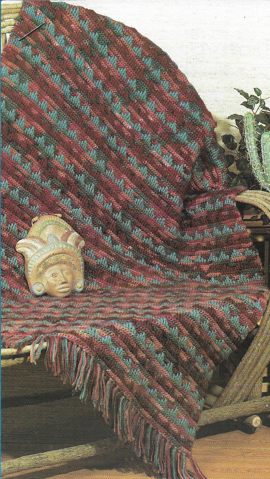 Pueblo Afghan crochet PATTERN INSTRUCTIONS