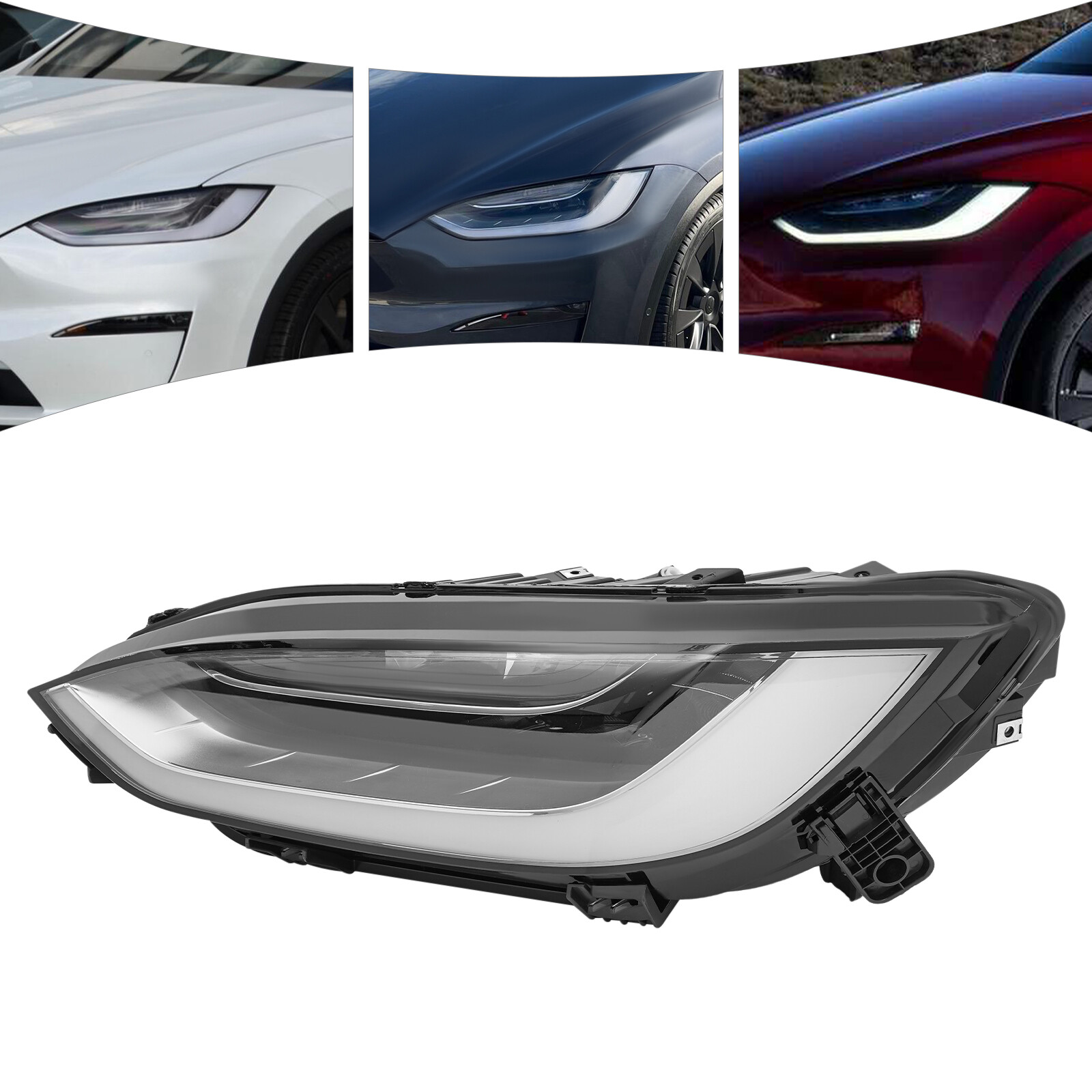 For 2021-2024 Tesla Model X Left Full Led Headlight Assembly Left Driver Side