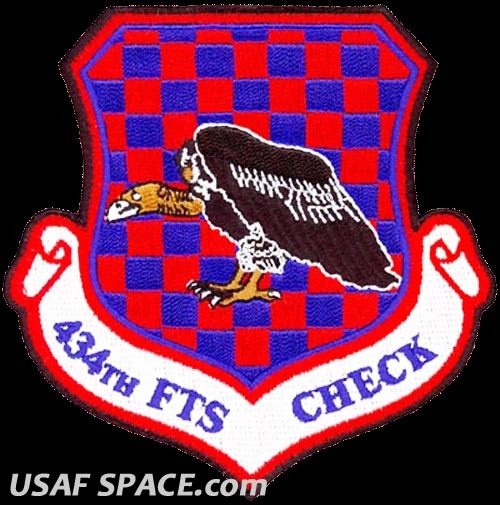 USAF 434th FIGHTER TRAINING SQUADRON - CHECK FLIGHT -VULTURE- ORIGINAL 4" PATCH