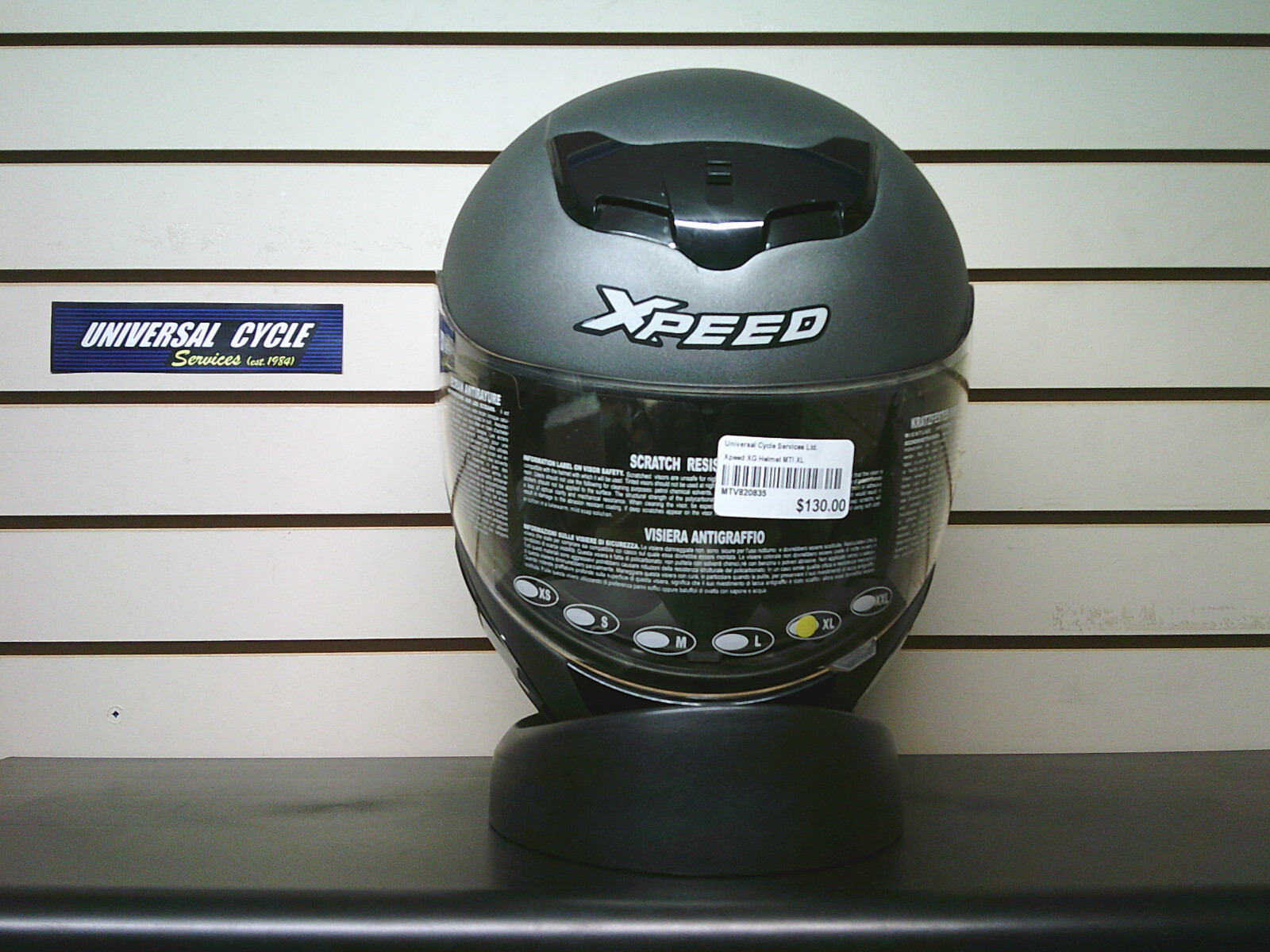 Xpeed XG Full Face Helmet - NEW - Matte Titanium - XL