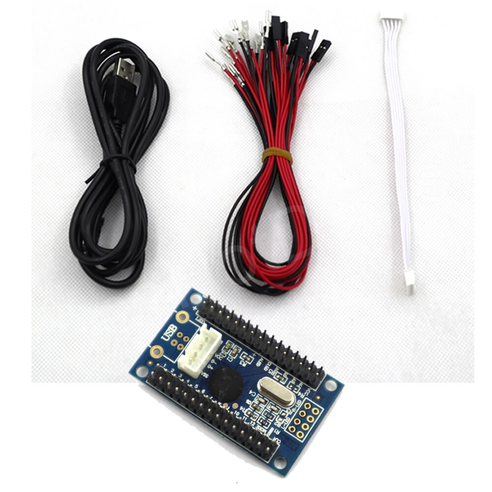 RAC-C300 Zero Delay USB Encoder PC Arcade Joystick Button Board Cable 5Pin 4.8m