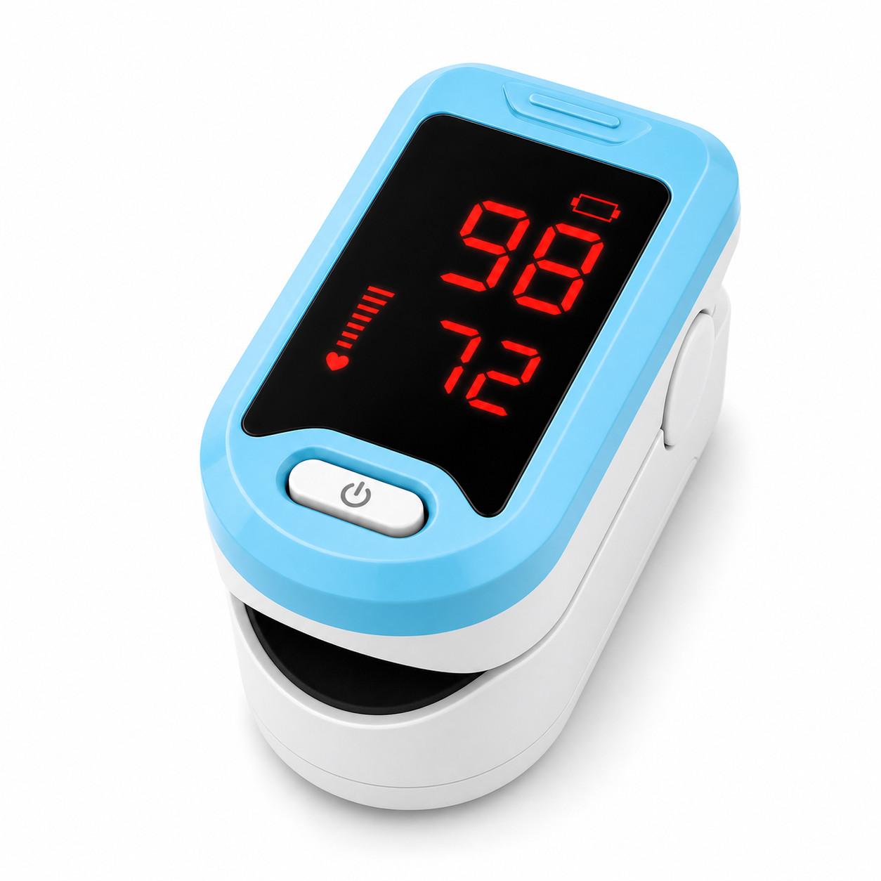 Portable Fingertip Pulse Oximeter LED SpO2 & Pulse Rate Monitor Fast Read Blue