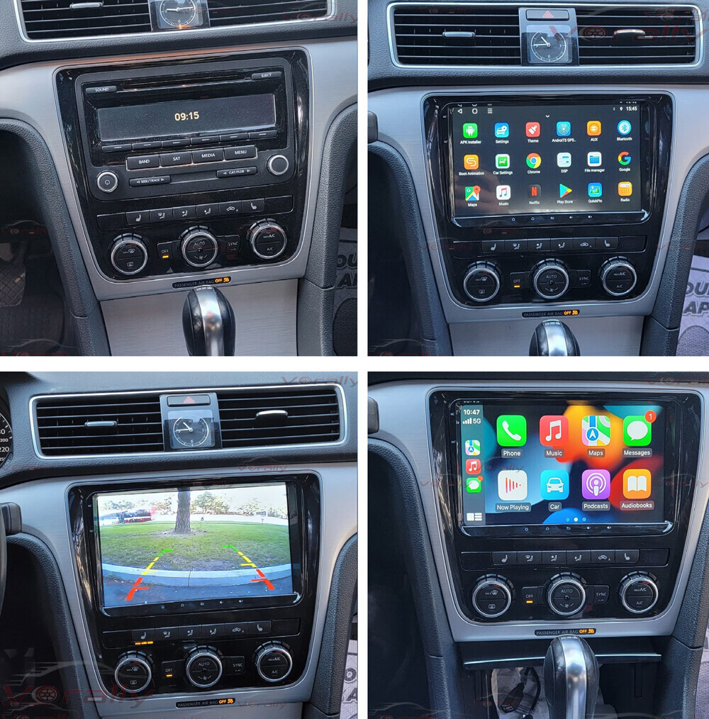 Car Stereo Radio For 2012 2013 2014 VW Passat NMS Android 14 Carplay GPS+ Camera