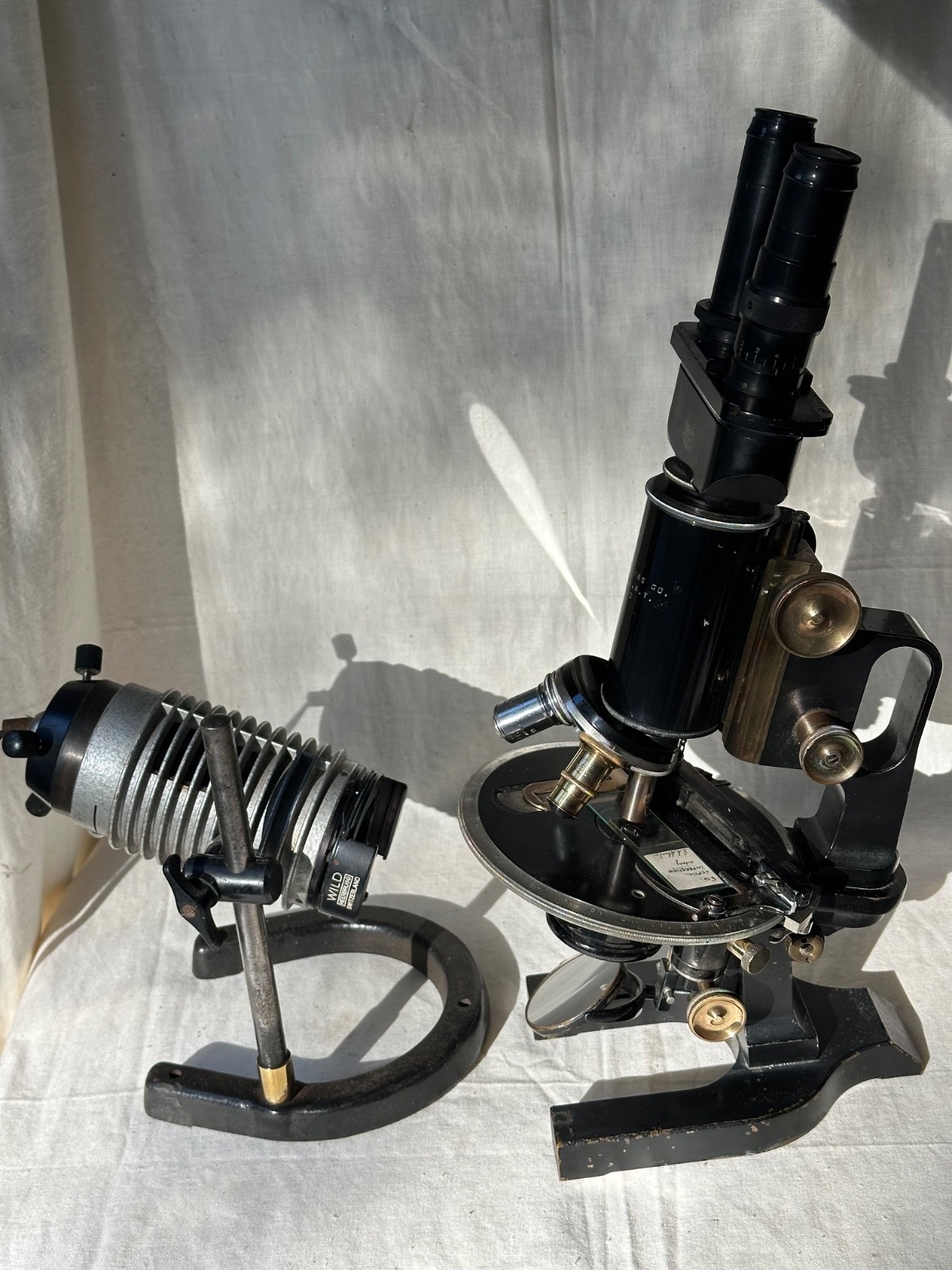Wild Heerbrugg Vintage Microscope Light Source Spotlight