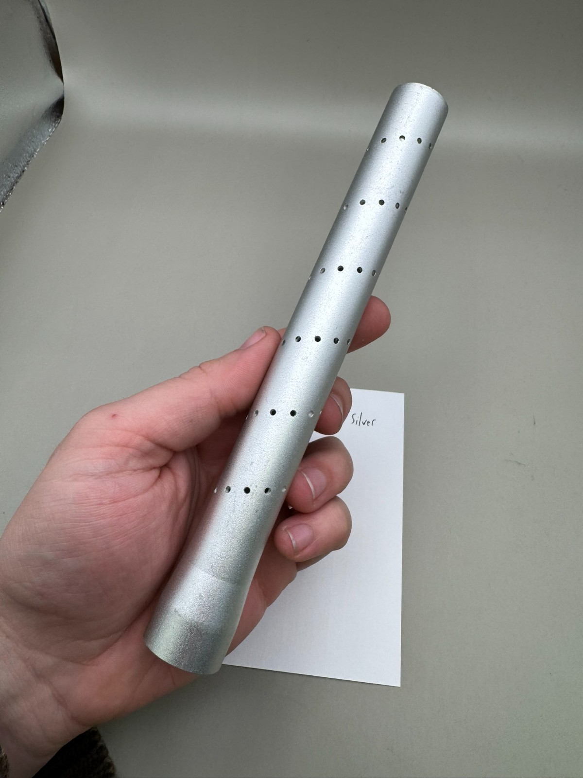 Empire PB Paintball Barrel Tip-Satin Silver 14 inch