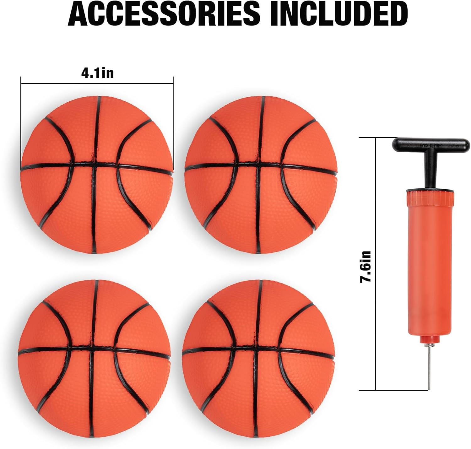 Dual Shot Basketball Arcade Machine for Home with Adjustable on Front & Back - I