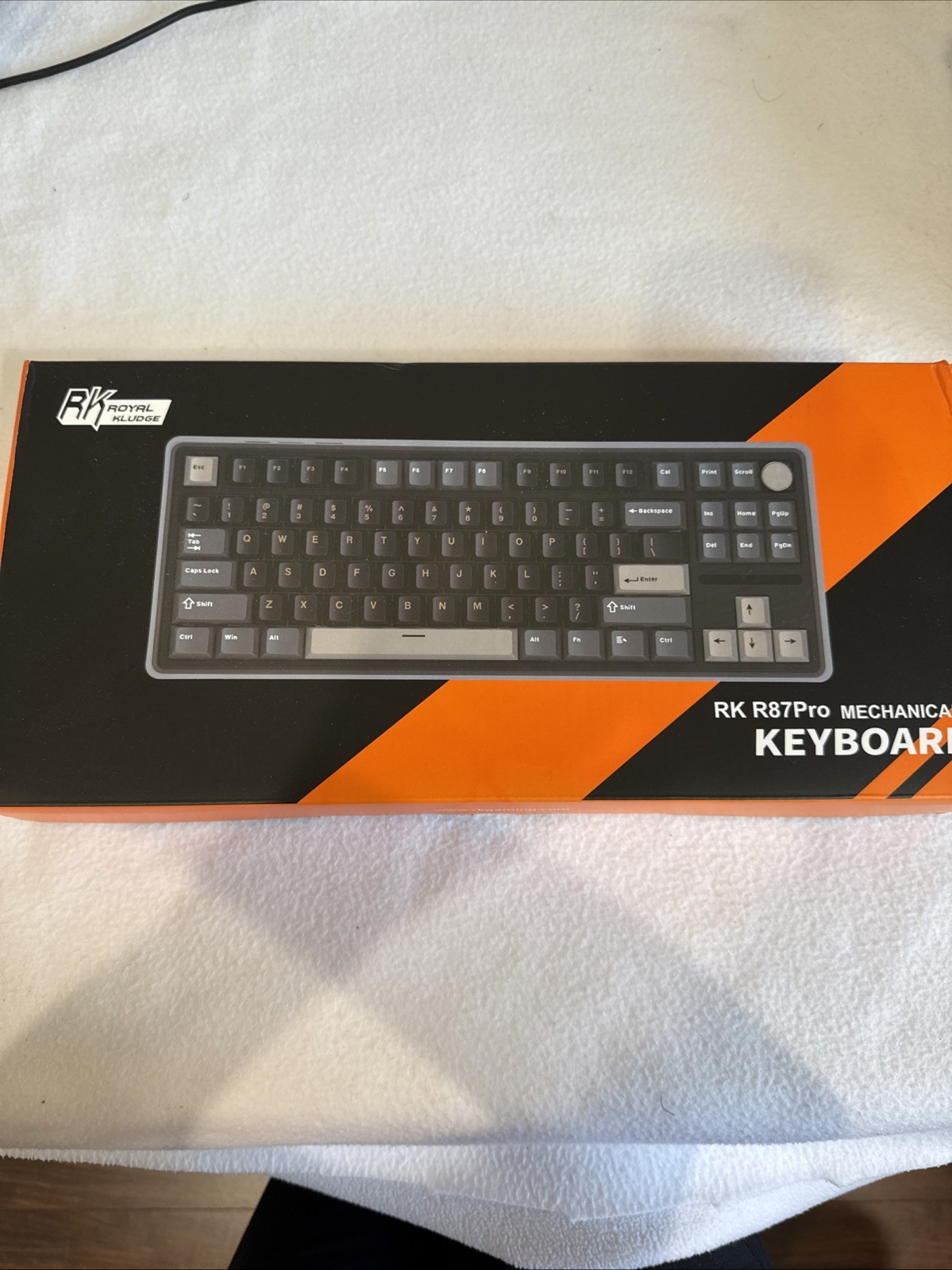 RK ROYAL KLUDGE RK X87 Pro Wired Mechanical Backlit RGB Keyboard