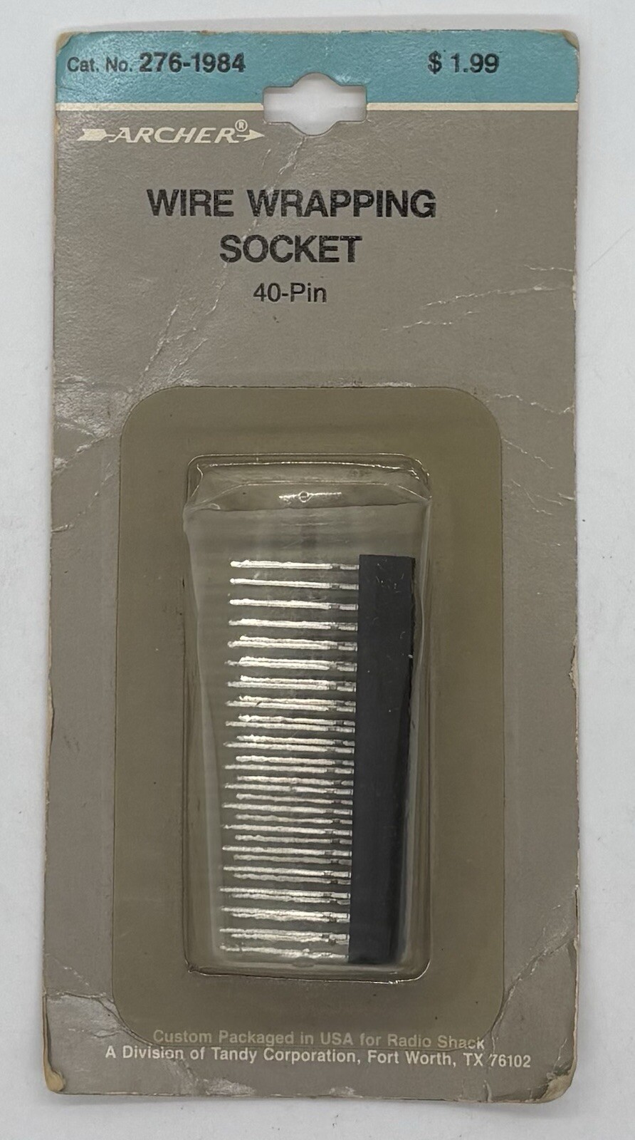 Archer/ Radio Shack Wire Wrapping Socket, 40 Pin, # 276-1984, NOS