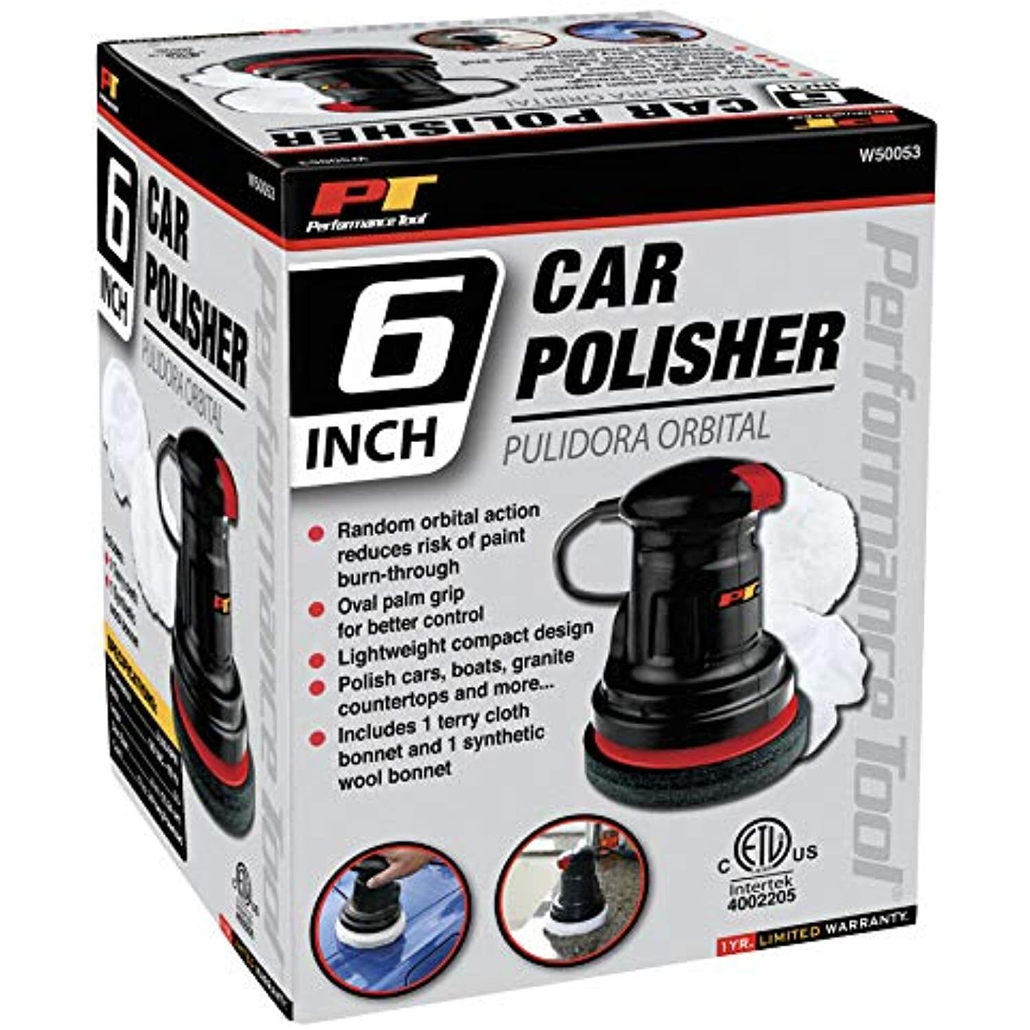 Performance Tool W50053 6-Inch Random Orbital Buffer/Polisher