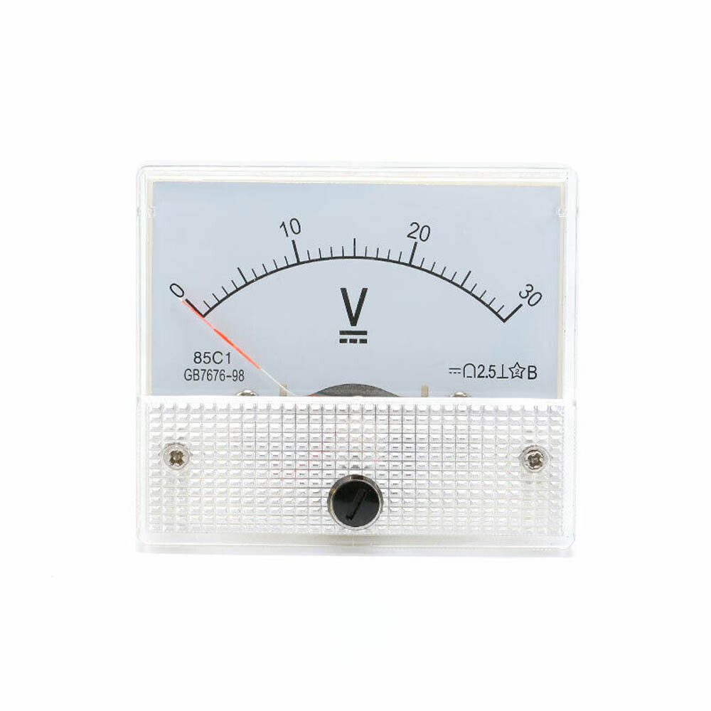 Analog Amp Panel Meter 2-30A DC Ammeter Current 10-50V DC Voltmeter Voltage 85C1