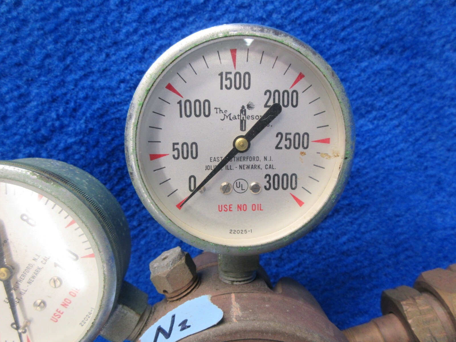 USED Matheson Compressed Nitrogen Gas Regulator A26