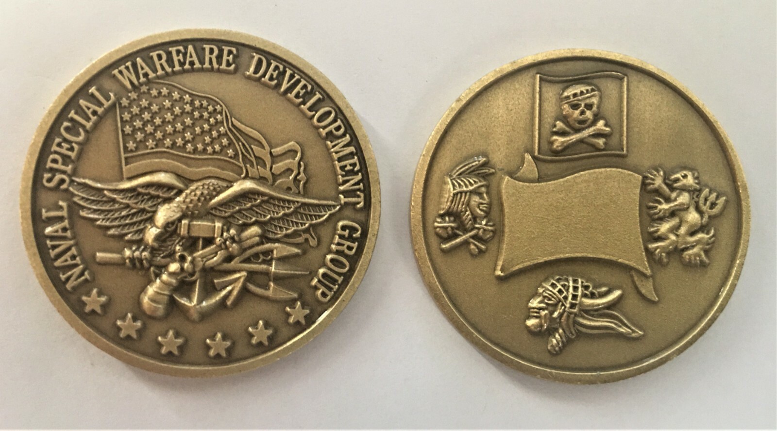 Naval Special Warfare Development Gru Vintage Challenge Coin SEAL Team VI Six 6
