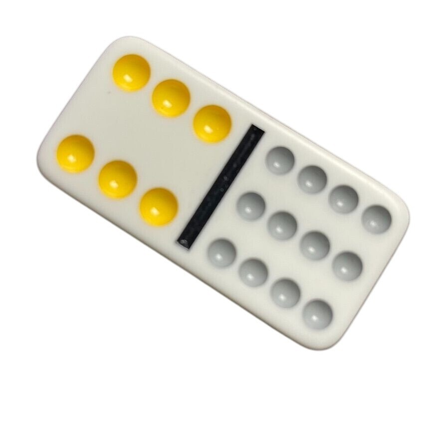 Double Twelve Dominoes Replacement Tile 6 12 Color Dot mq