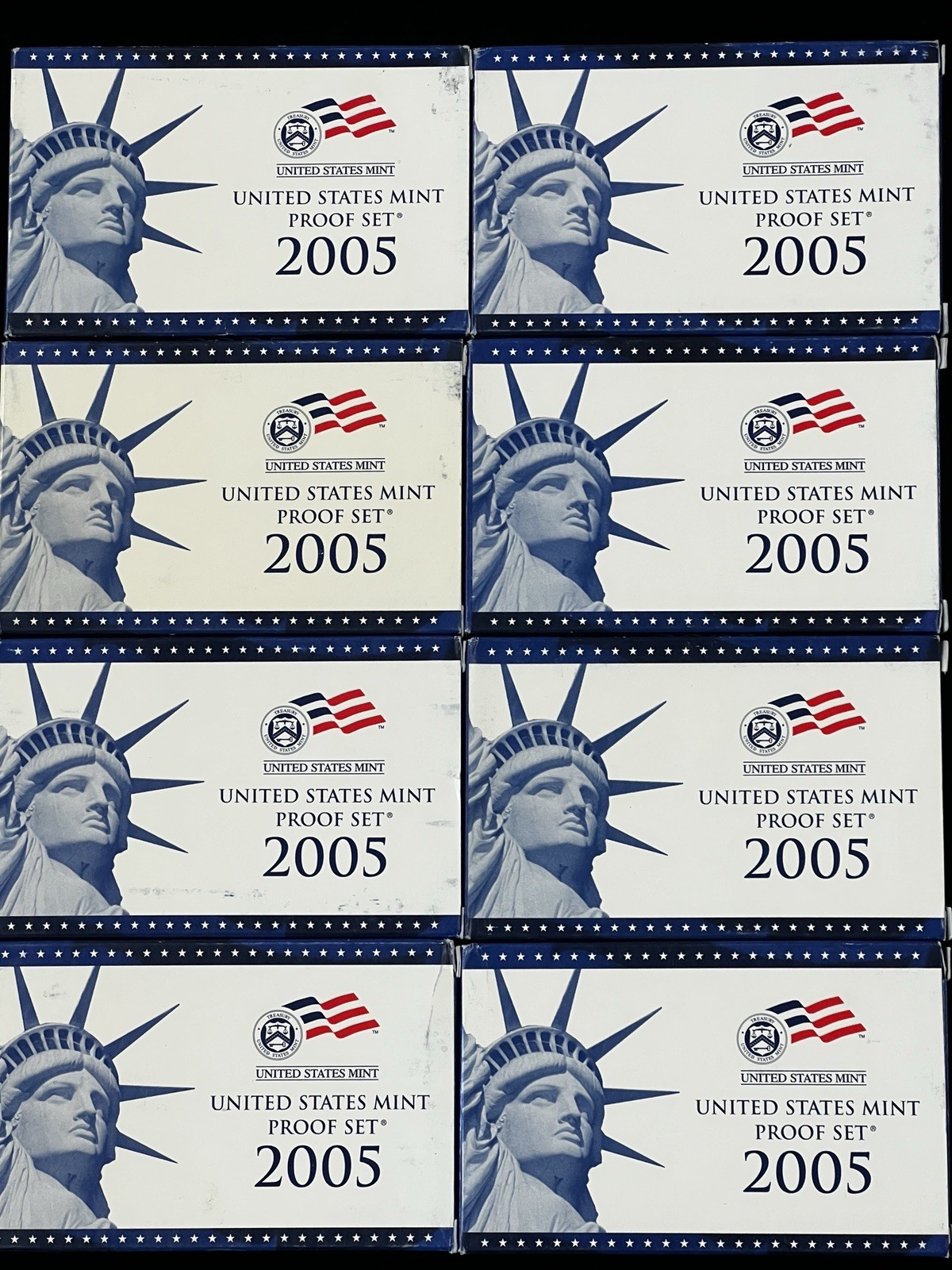 Lot of 8- 2005 US Mint Proof Clad Sets