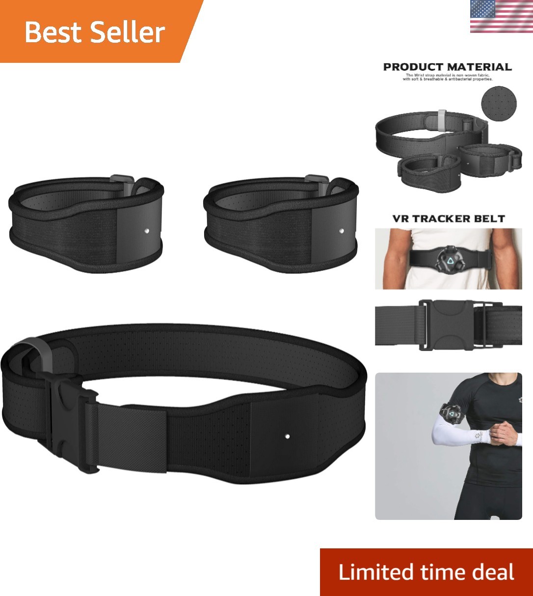 1 Set Trackstraps Compatible for HTC Vive Tracker 3.0/HTC Vive Tracker 2017,2...