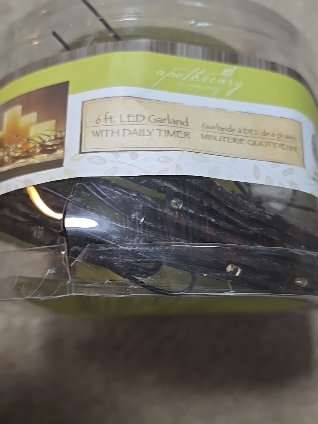 Apothecary & company 6 Ft LED Garland With Timer