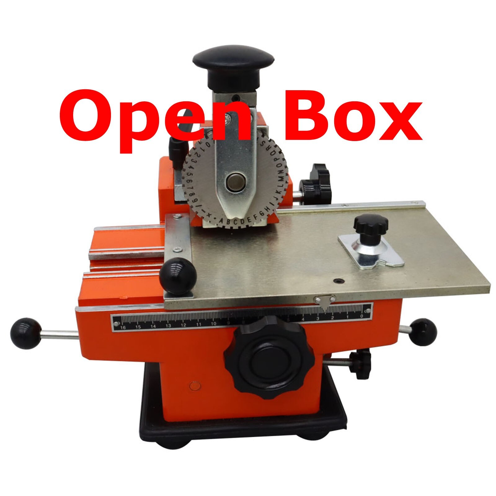 Open Box!Semi-Automatic 4mm Metal Nameplate Embosser Metal Stamp Sheet Embosser