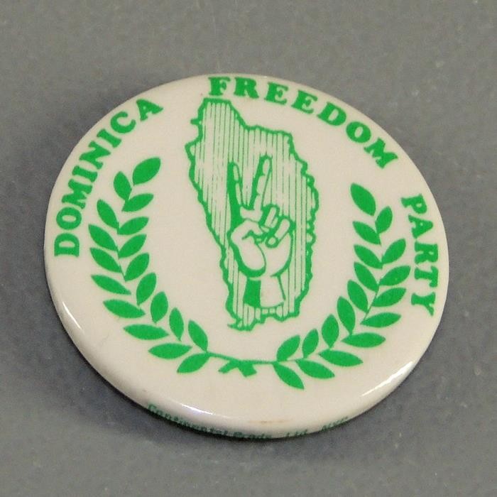 Dominica Freedom Pary DFP Cause Pinback Button