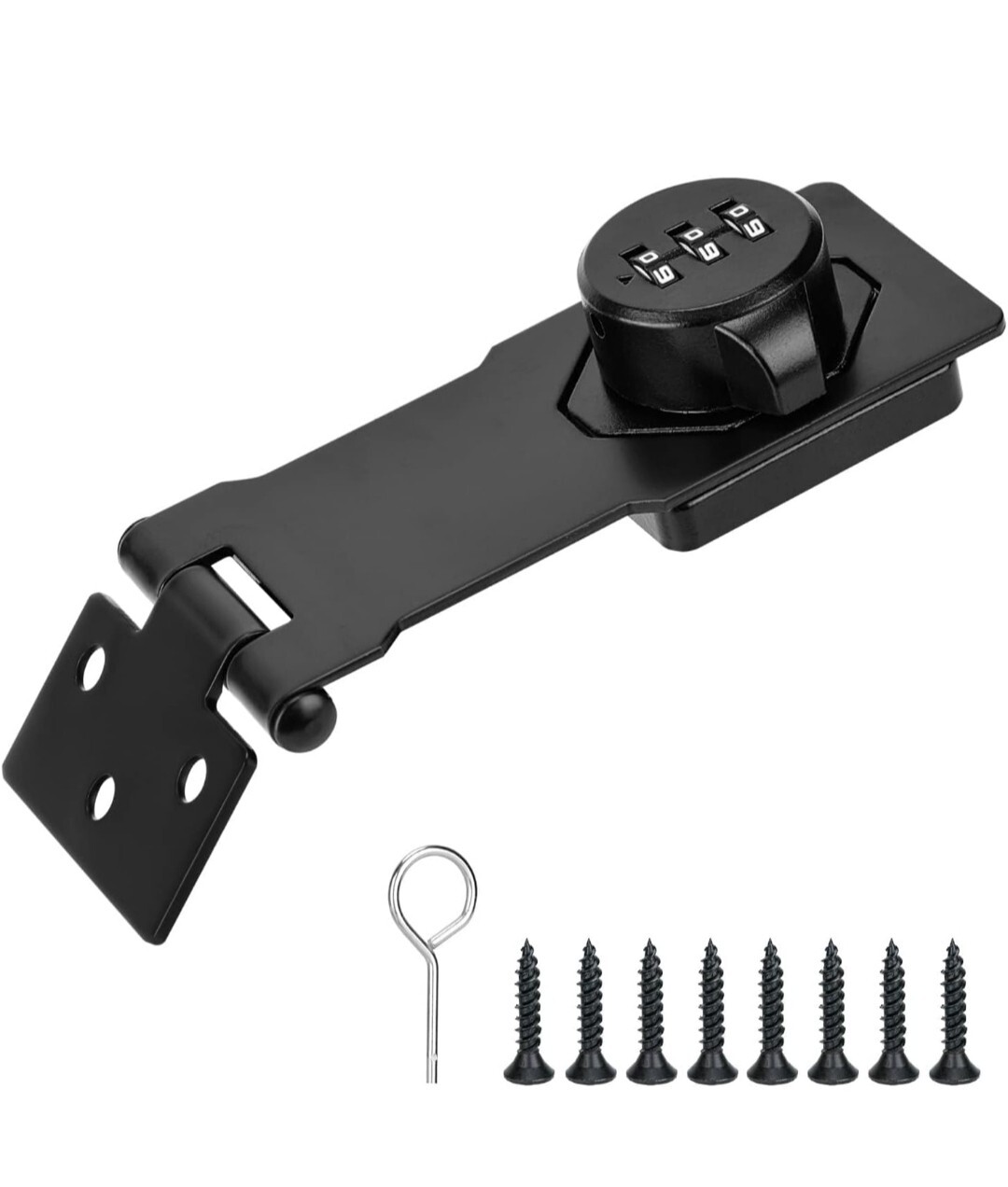 Cabinet Password Lock Rotary Hasp Locks Door Security Latch Lock Slide Latch