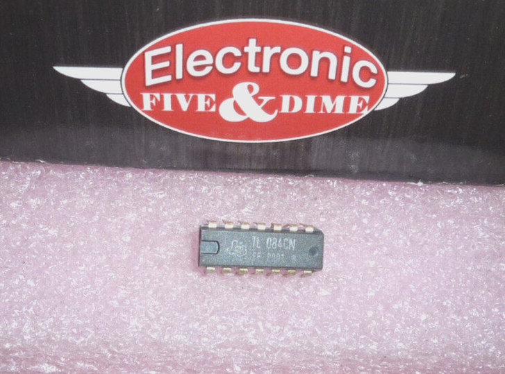 TL084CN  Texas Instruments Operational Amplifier  6000uV Offset-Max PDIP14  IC