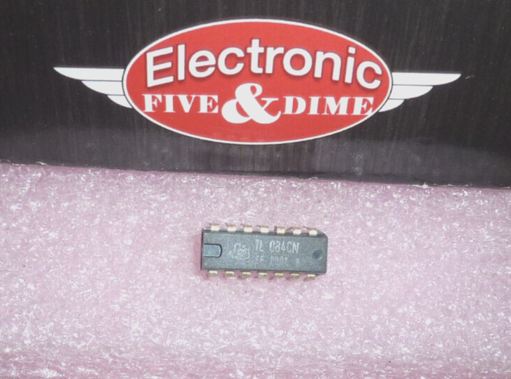 TL084CN Texas Instruments Operational Amplifier 6000uV Offset-Max PDIP14 IC