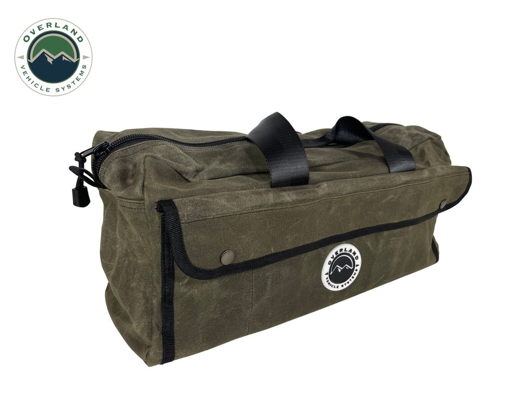 Overland Vehicle Systems Small Duffle Bag With Handle And Straps - #16 Waxed