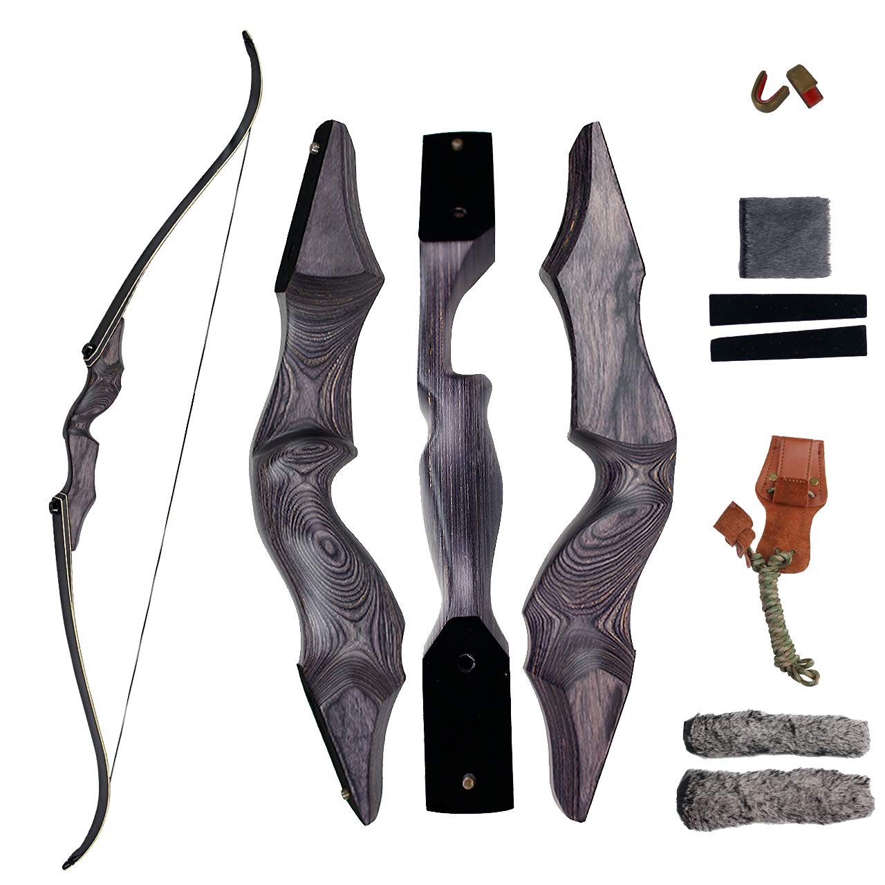 Sinoart 58 Takedown Recurve Bow Bamboo Limbs Archery Right And Left Handed