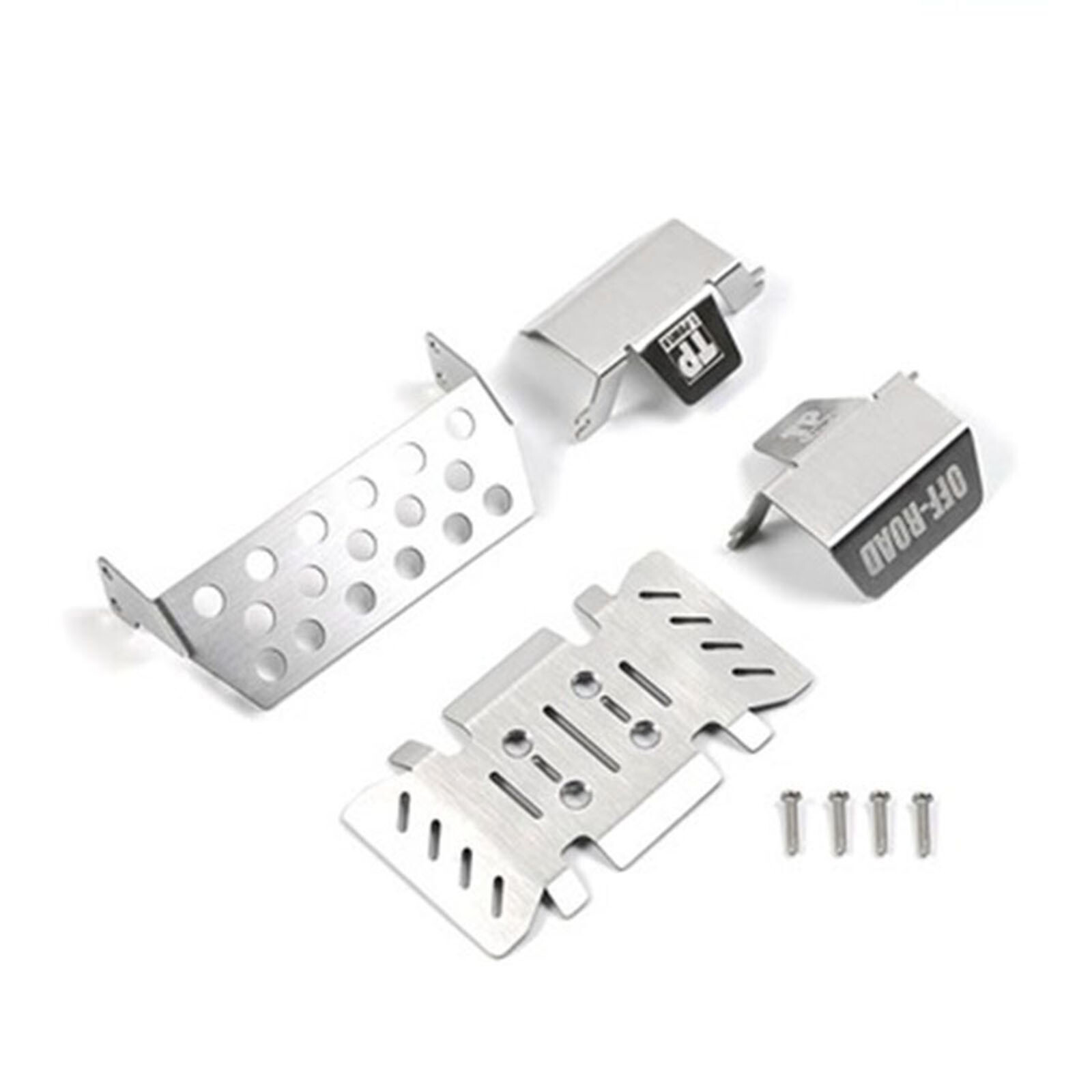 For FMS 1/10 Explorer YJ Wrangler Skid Plate Metal Armor Chassis Armor