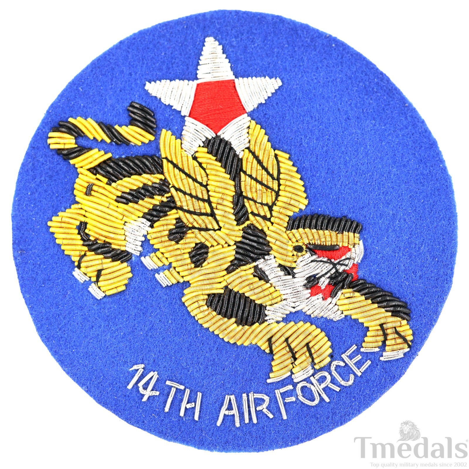 14th AIR FORCE AAC WW2 BULLION USAF Air Corps Squadron Shoulder Uniform Patch US