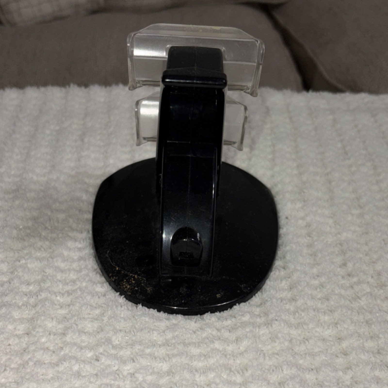 Black Clear Plastic Dual Controller Stand External Mount