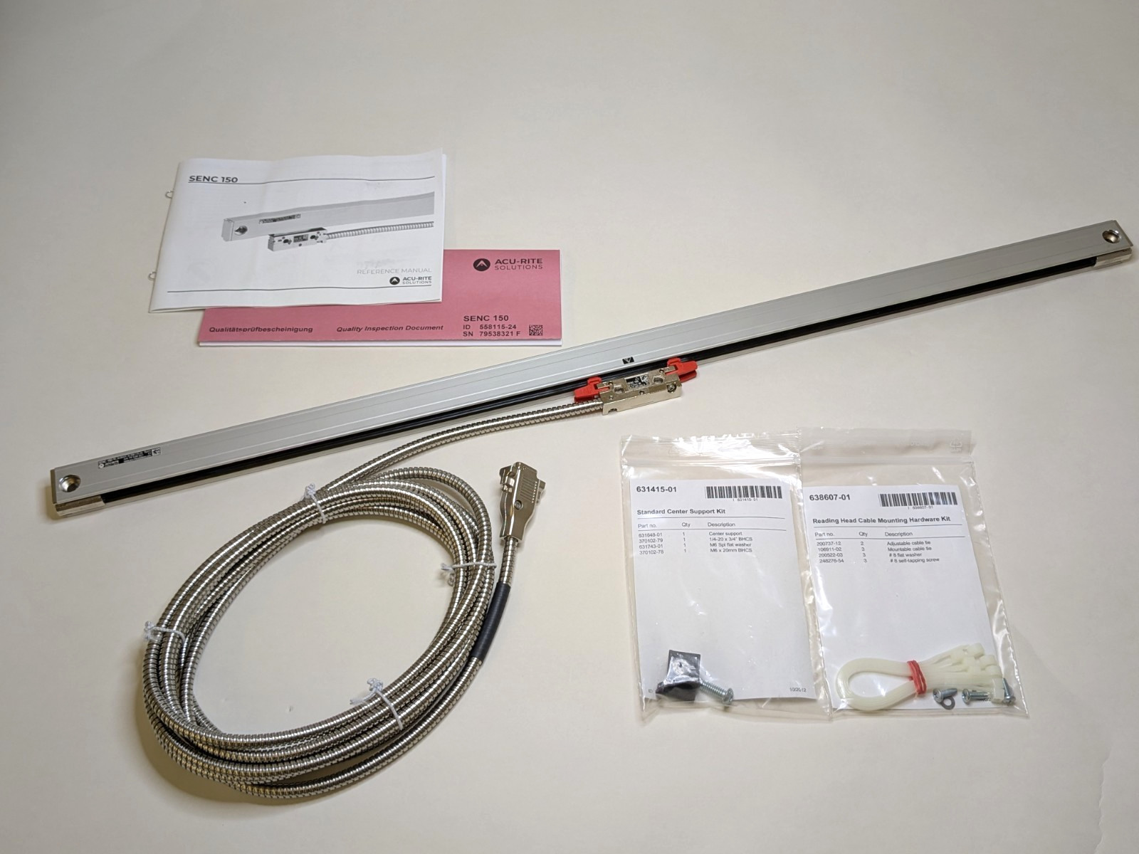 AcuRite Linear Scale for DRO 24"/600mm Readable Length 5 Micron Res. 558115