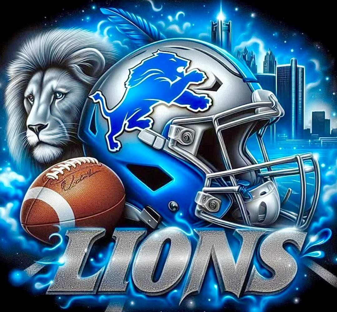 (2) Detroit Lions City Helmet Design Waterproof Vinyl Stickers 4.2x4 Car Decals