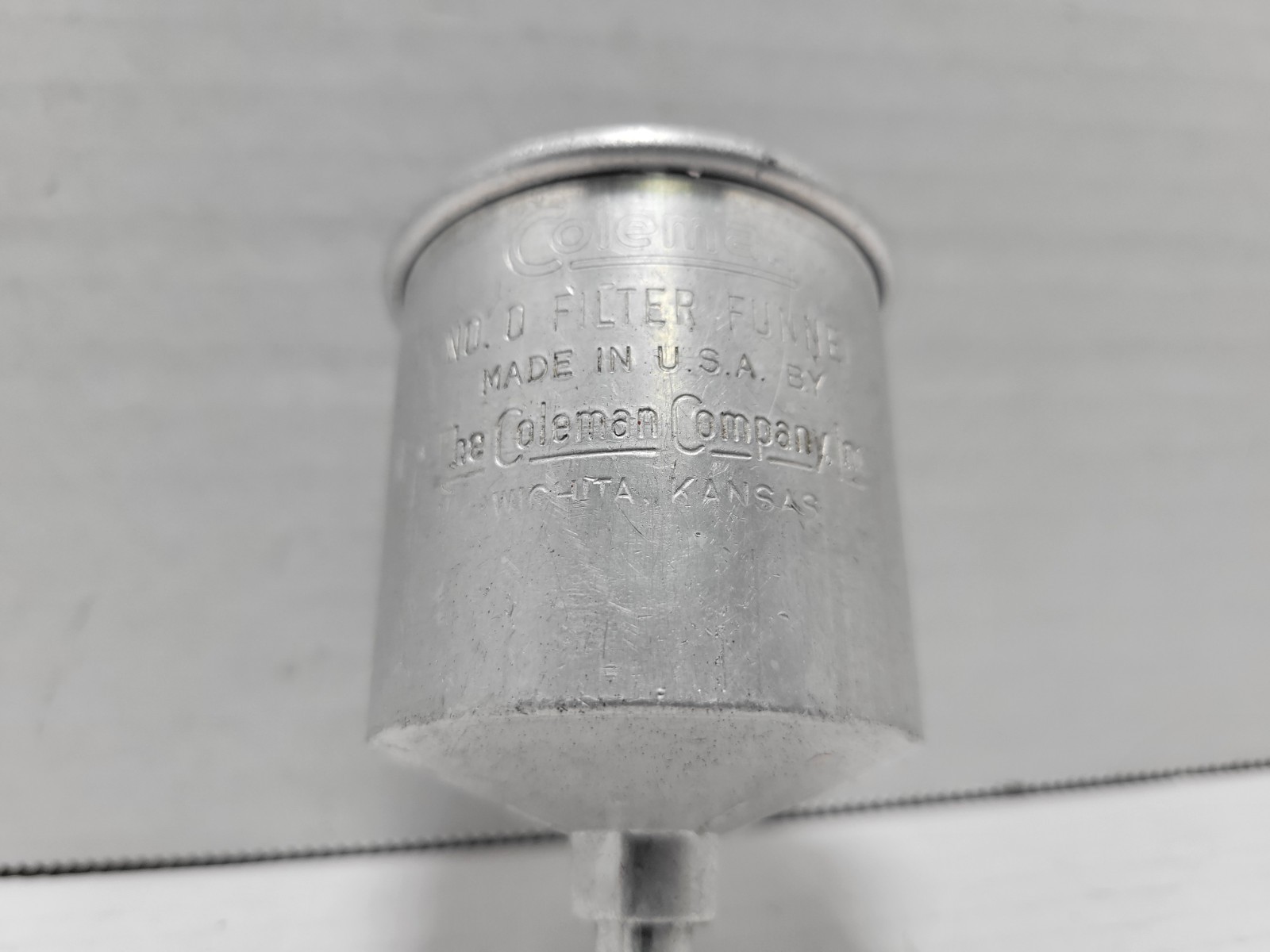 Vintage Aluminum Coleman No. 0 Fuel Funnel